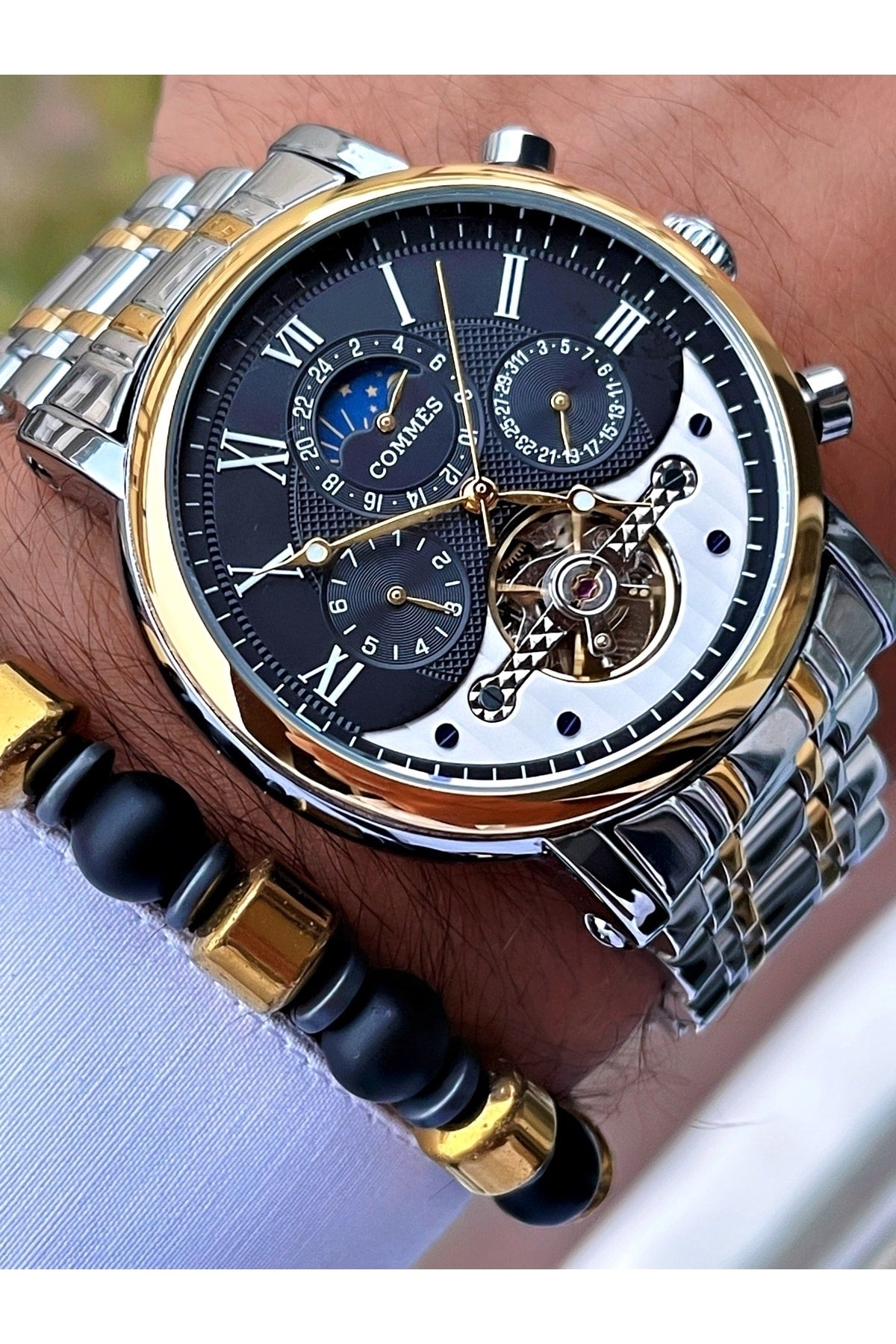 Time Automatic Movement Luxury Men'S Wristwatch