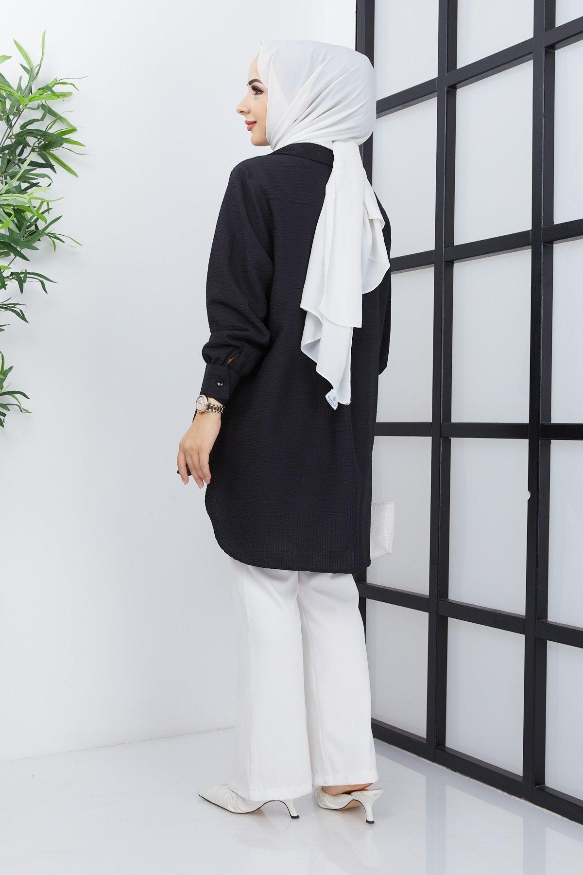 Women's Hijab Oversize See-through Shirt - Swordslife