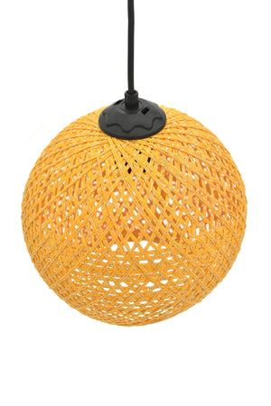 Balle Yellow Pendant Lamp Ball Chandelier Black Cable