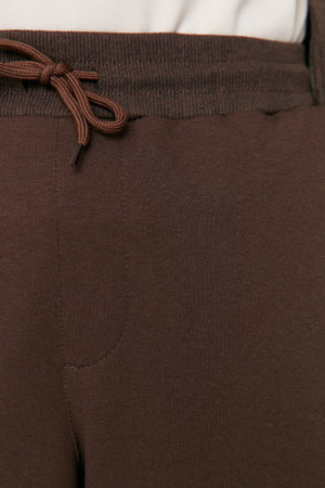 Brown Men'S Basic Regular/Normal Fit Elastic Jogger Sweatpants Tmnss20Ea0053