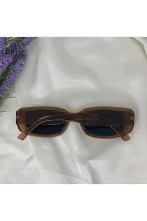 Unisex Vintage Brown Sunglasses