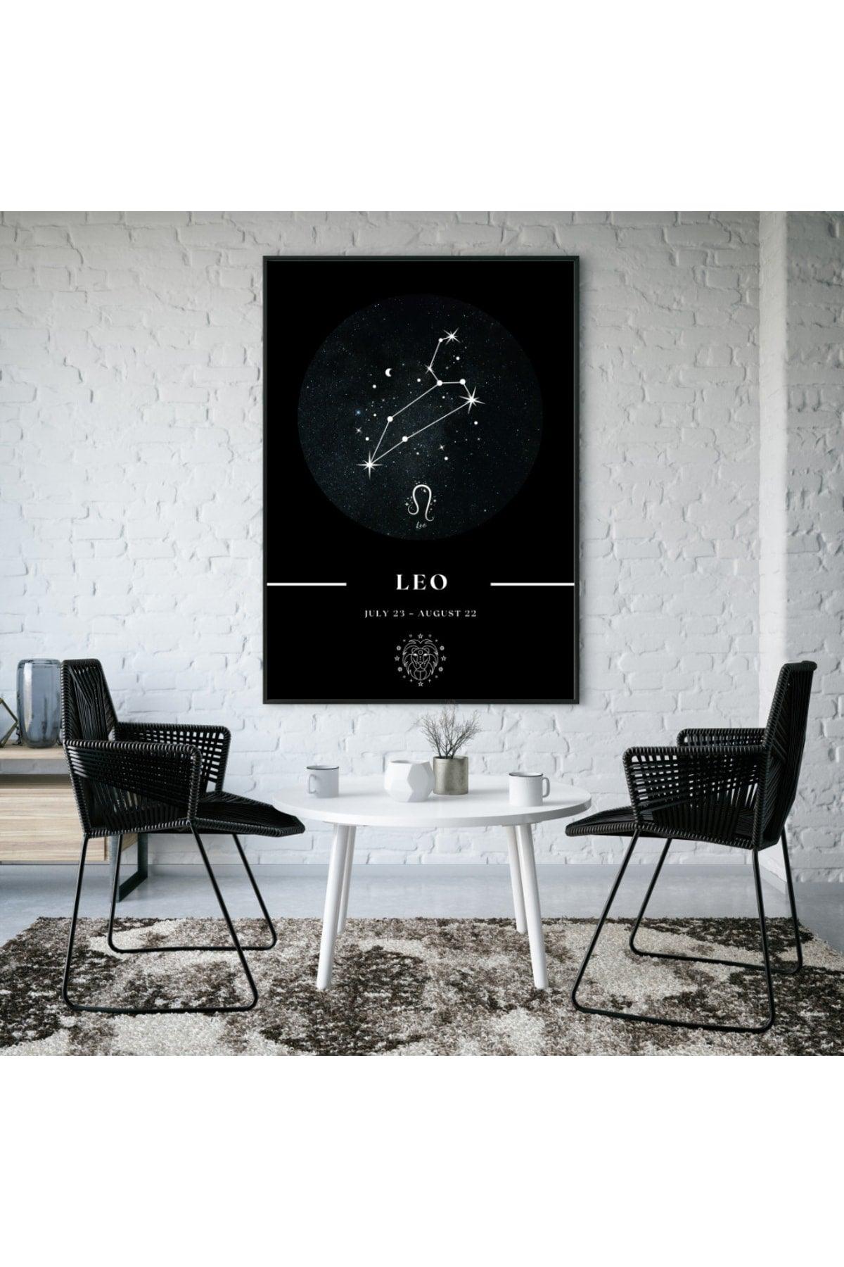 Leo Leo Zodiac Constellation Chart Astrology Horoscope Symbol 34x44cm - Swordslife