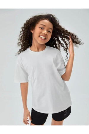Pink Girl Back Mushroom Printed T-Shirt