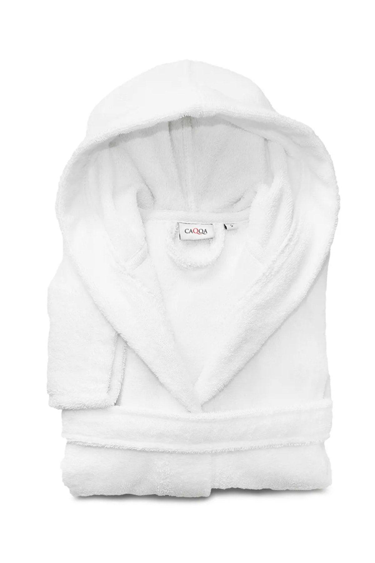 Unisex Junior White Cotton Bathrobe - Swordslife