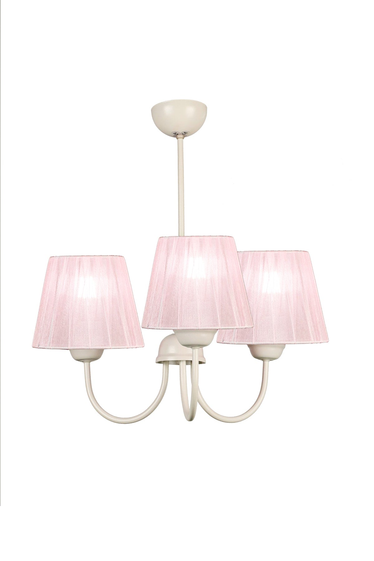 Ova 3Rd Chandelier White Light Pink Hat