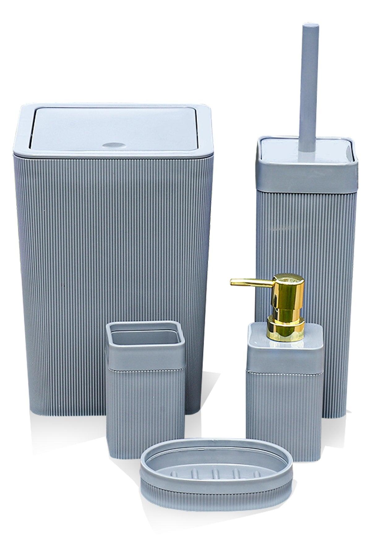 0183 Still 7 Piece Bath Set Gray - Swordslife