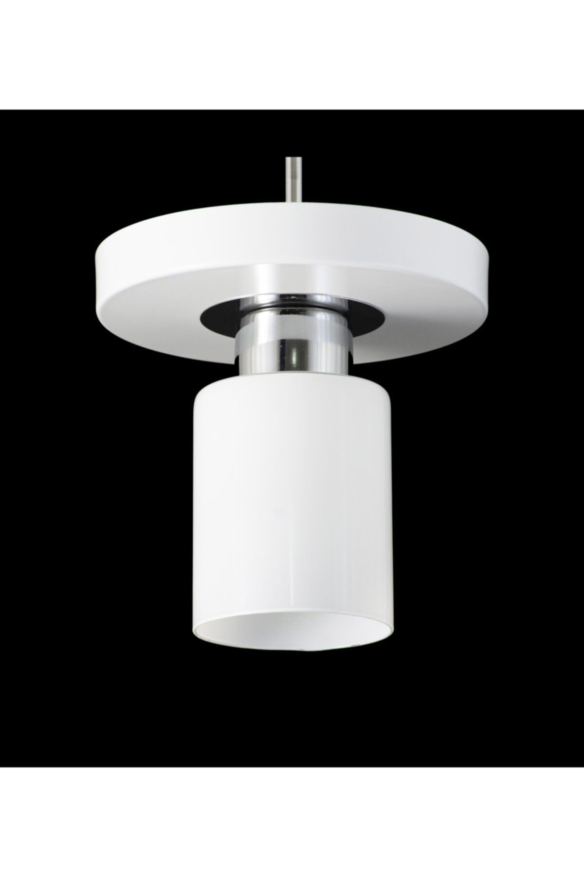 Single Modern Sports Model Round Tray White Chandelier