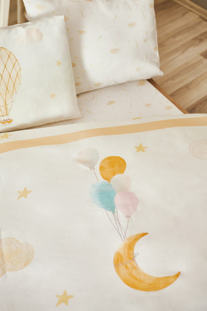 Baloon Cotton Satin Baby Duvet Cover Set
