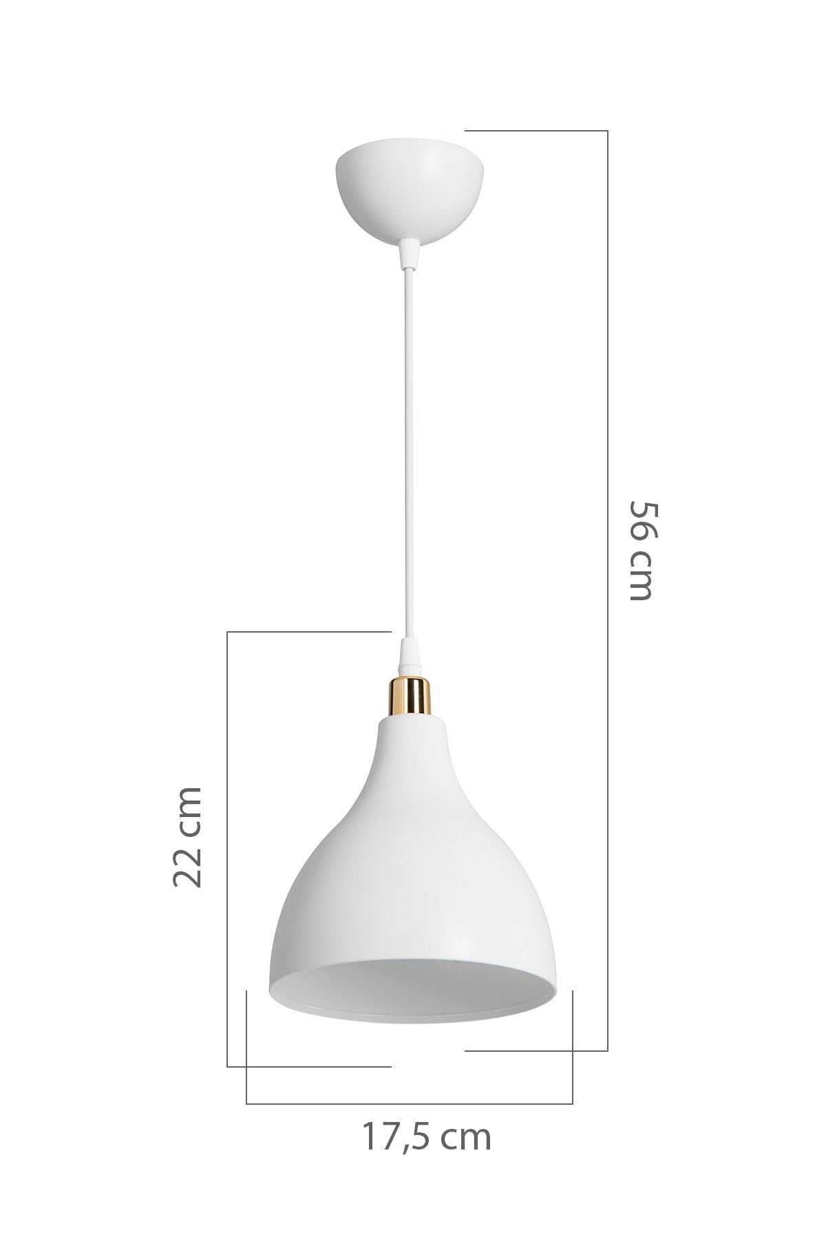 Nonda Single Pendant Lamp White/living room-child's room-dining room-kitchen-antique-hallway