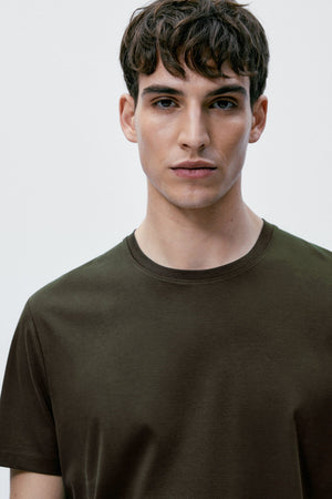 Short Sleeve Mercerized Cotton T-Shirt