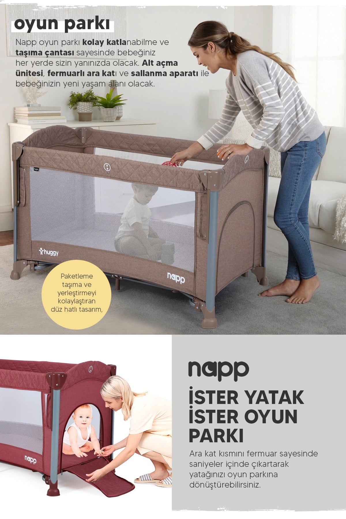 Napp 8 In 1 Anne Yani Park Bed Playpen And Bed