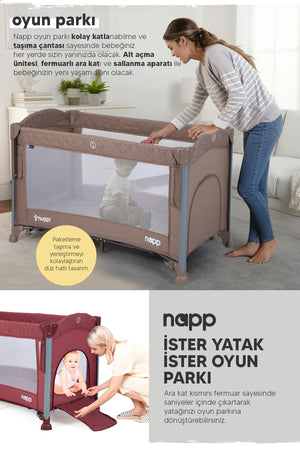 Napp 8 In 1 Anne Yani Park Bed Playpen And Bed