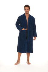 100% Organic Cotton Kimono Extra Soft Plus Size 3xl Men's Bathrobe - Swordslife