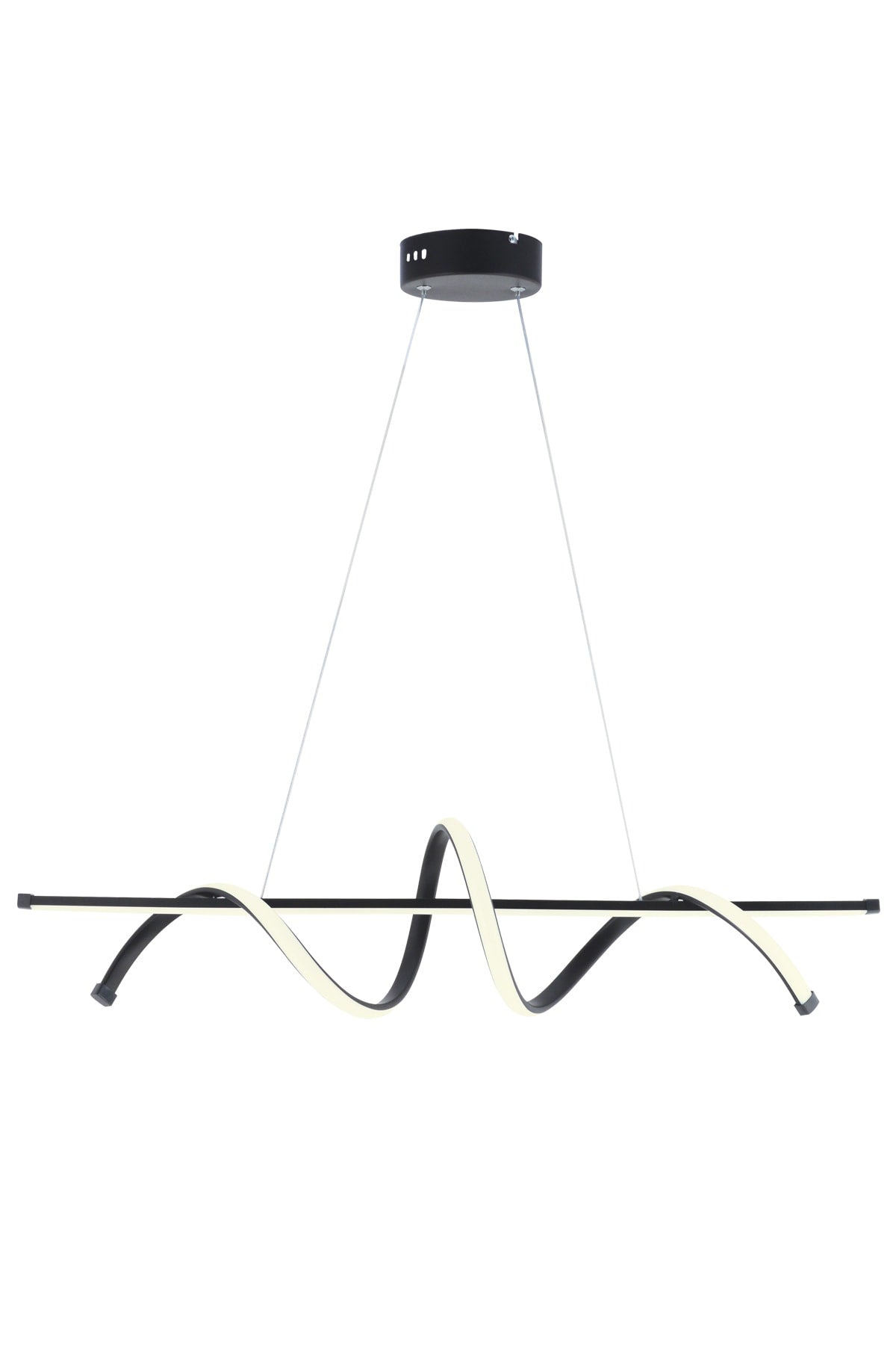 Pane Black Modern Led Chandelier White Light Living Room Kitchen Room Hall Led Chandelier Dining Table Led Chandelier