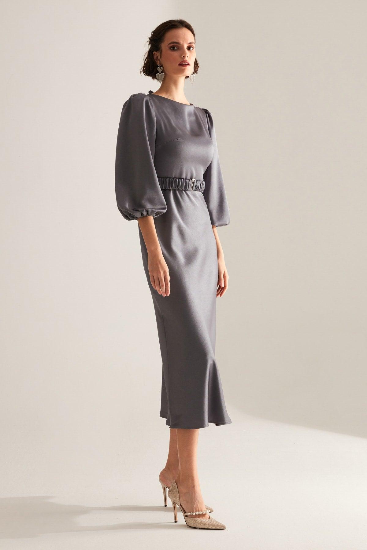 Heleny Special Design Gray Engagement Dress - Swordslife