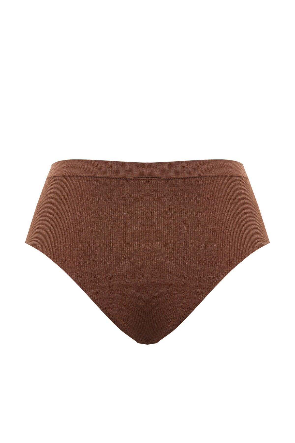 Brown Normal Waist String Panties 2-Pack TBBSS23CM00001 - Swordslife