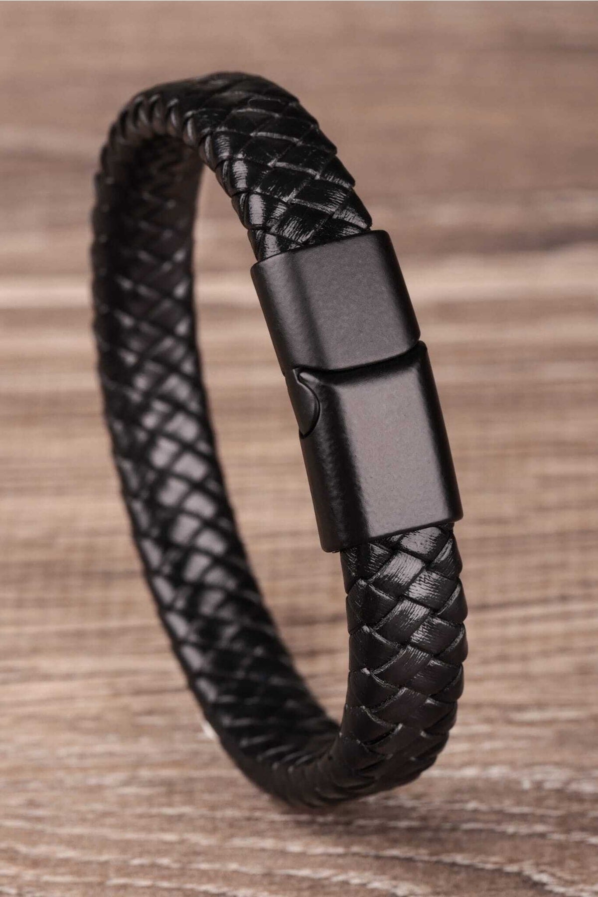 Magnet Genuine Leather Men'S Bracelet