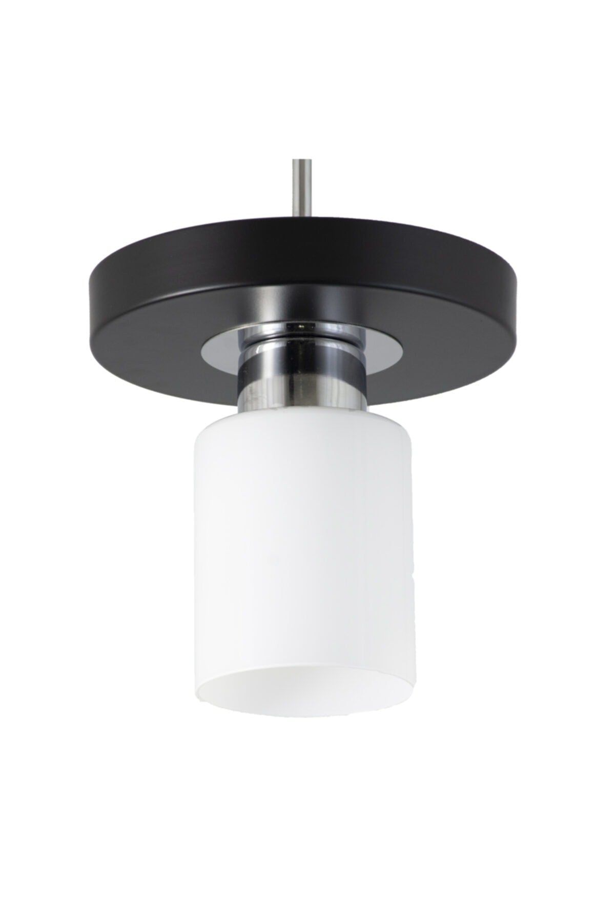 Single Modern Sports Model Round Tray Black Chandelier