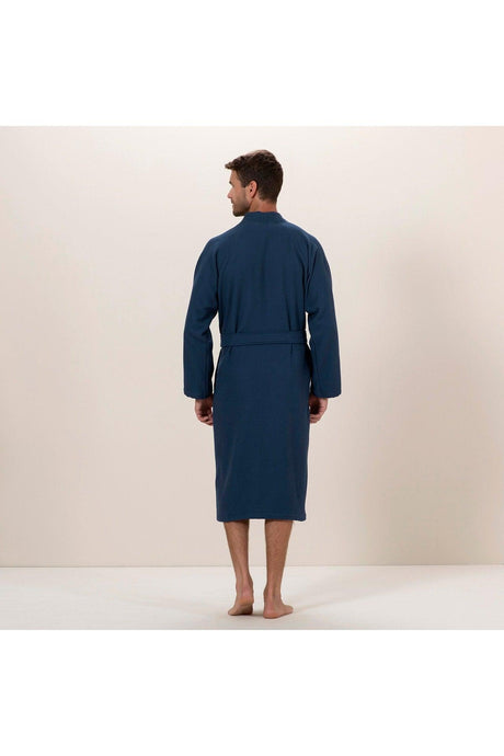 Sobeska Men's Bathrobe Marine Blue - Swordslife
