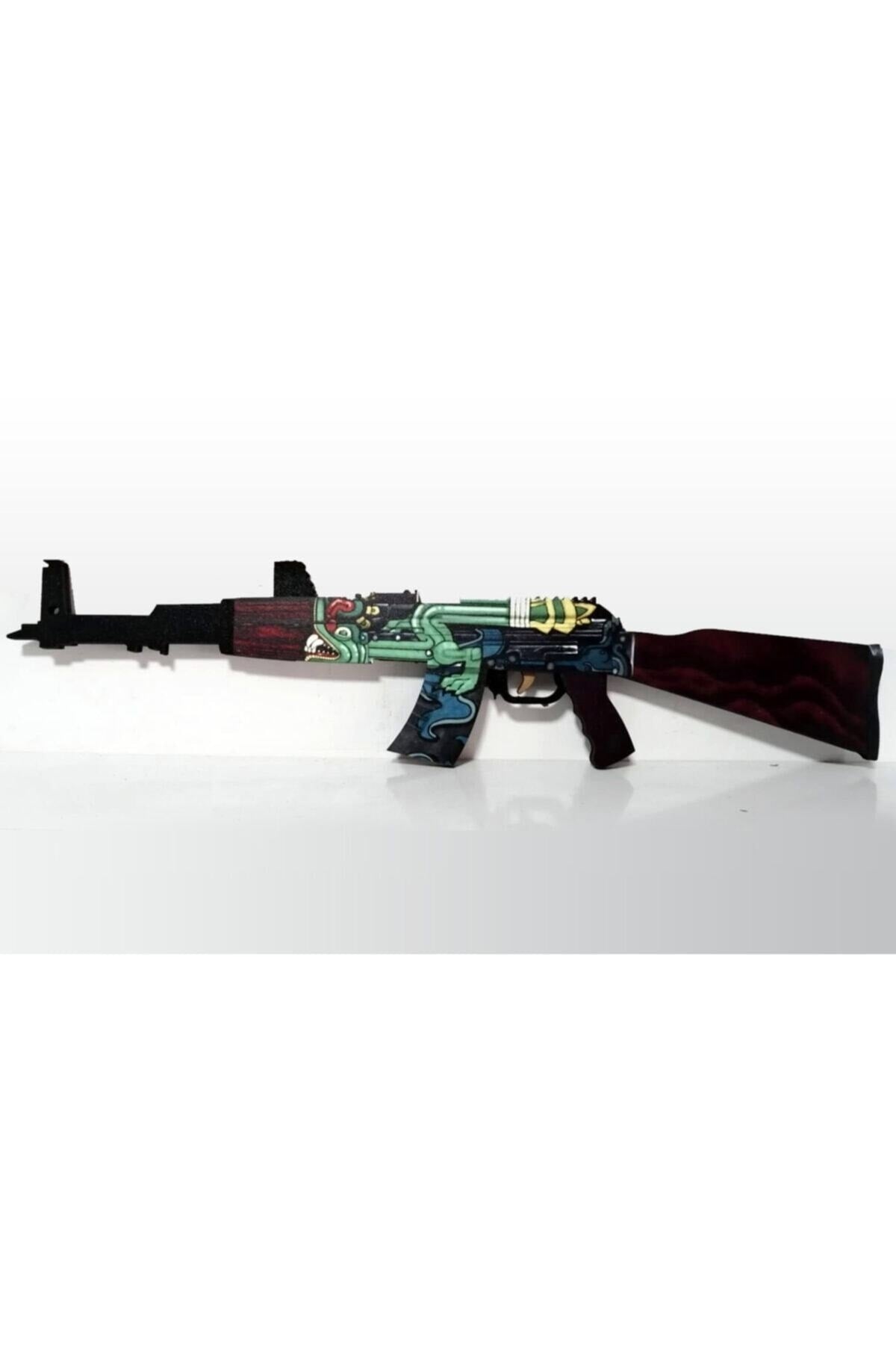 Wooden Cs - Go Ak47 Fire Snake Skin Covering Toy Set3