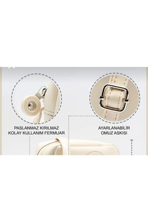 Cream Women'S Shoulder Bag Cream Crossbody Bag Cream Shoulder Bag