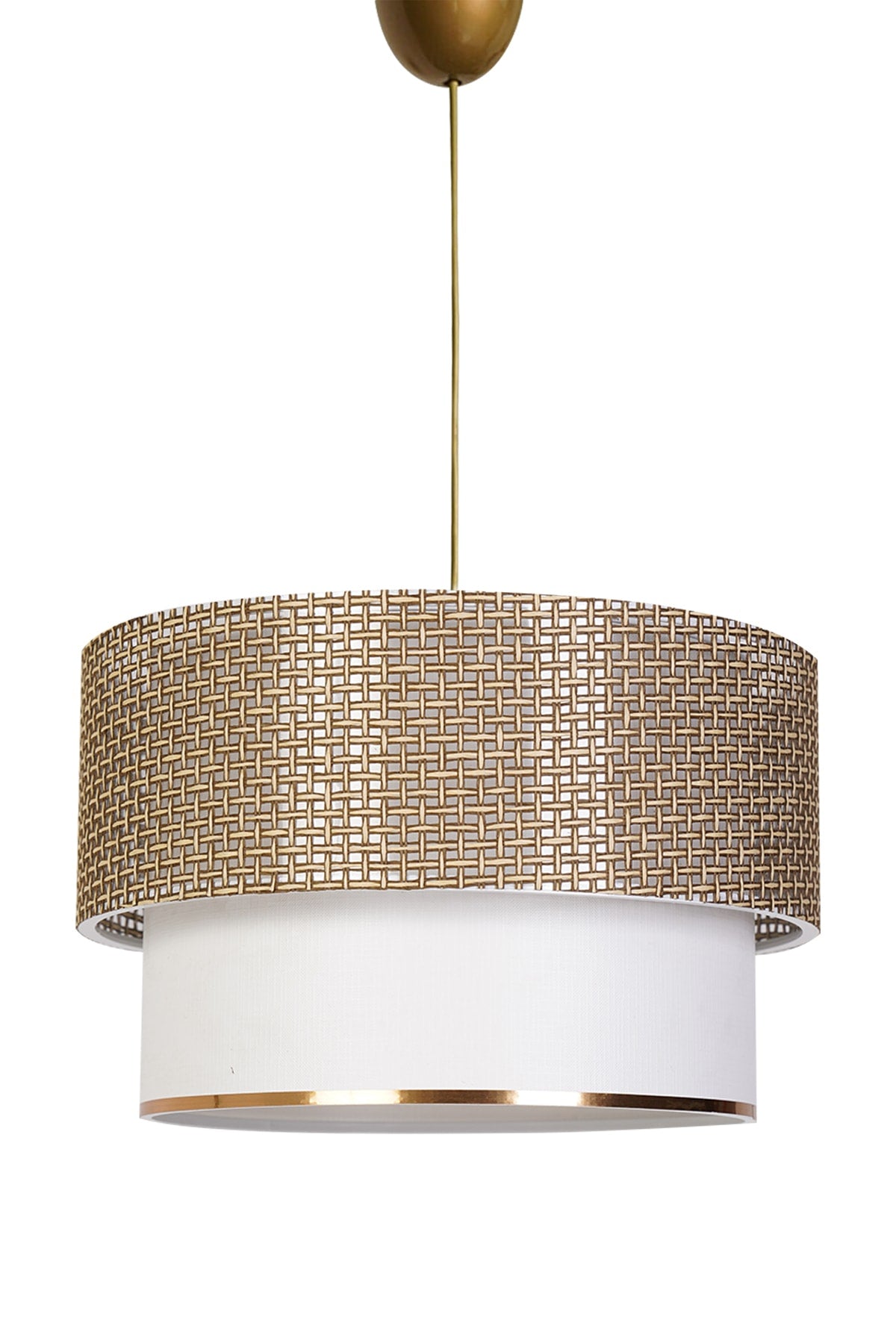 Sinifant Pendant Lamp Chandelier Wicker White