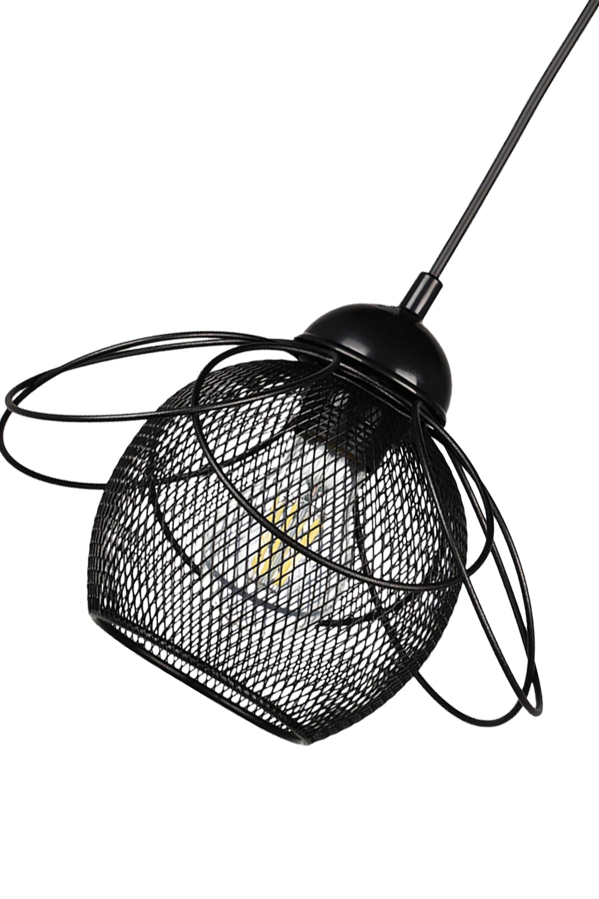 Ares Single Chandelier Black