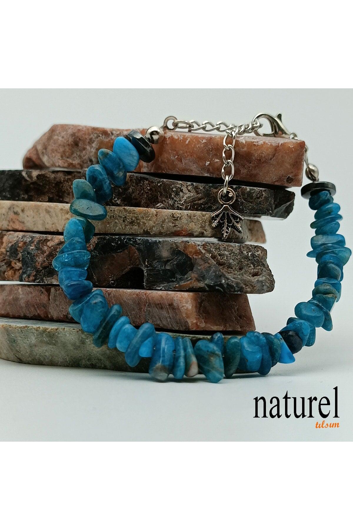 Natural Stone Apatite Women's Bracelet - Broken Natural Stone - Gift Bracelet - Swordslife