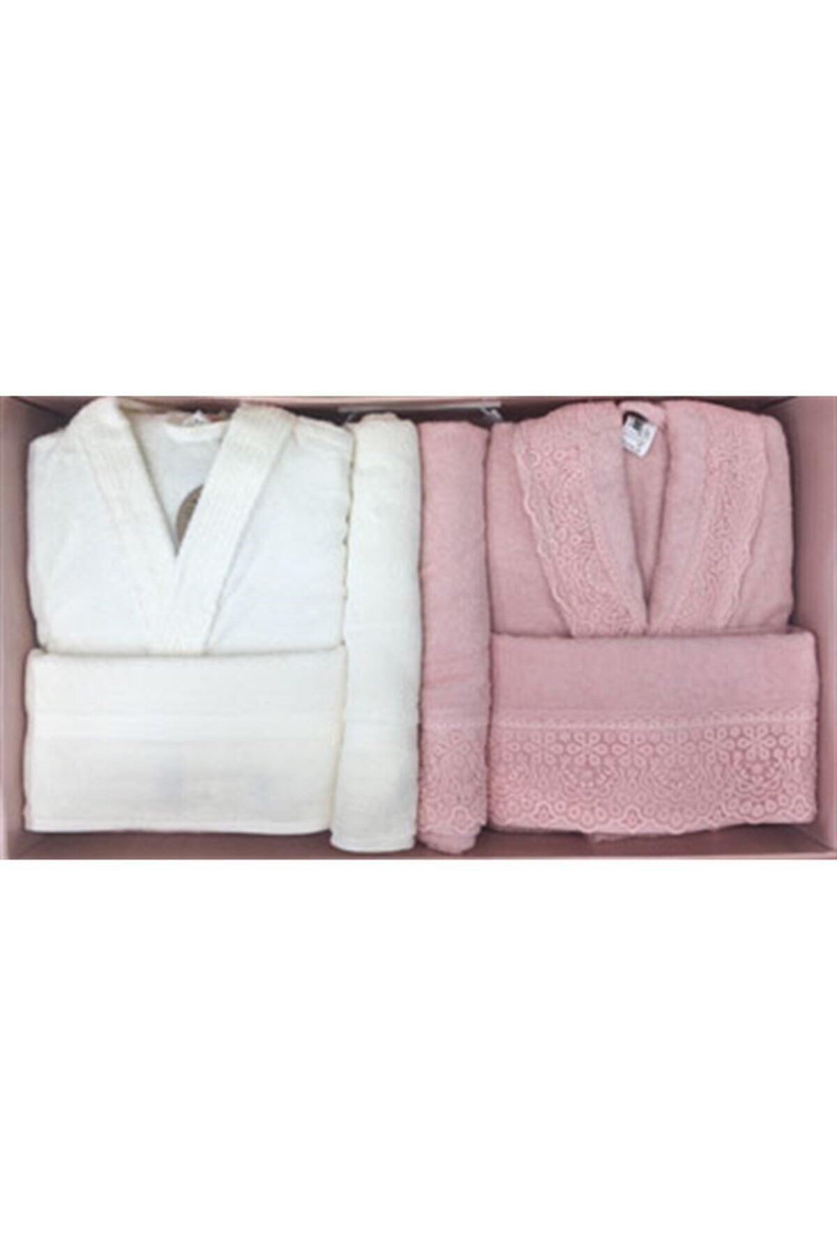 Orkide Family Bathrobe Set Cream Powder - Swordslife