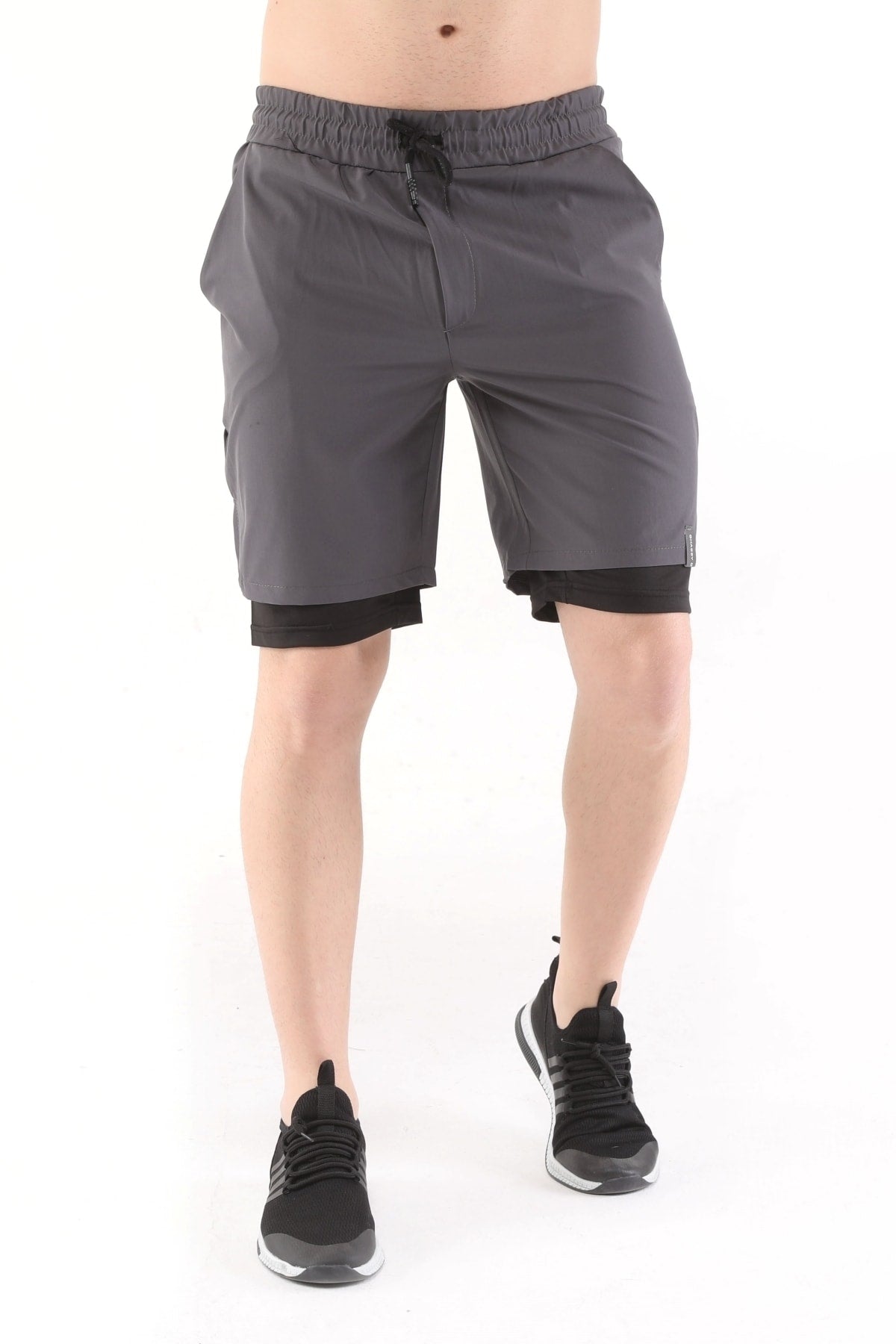 Men'S Running Quick Dry Micropoly Training Turf Fitness Short Tights Outdoor Shorts