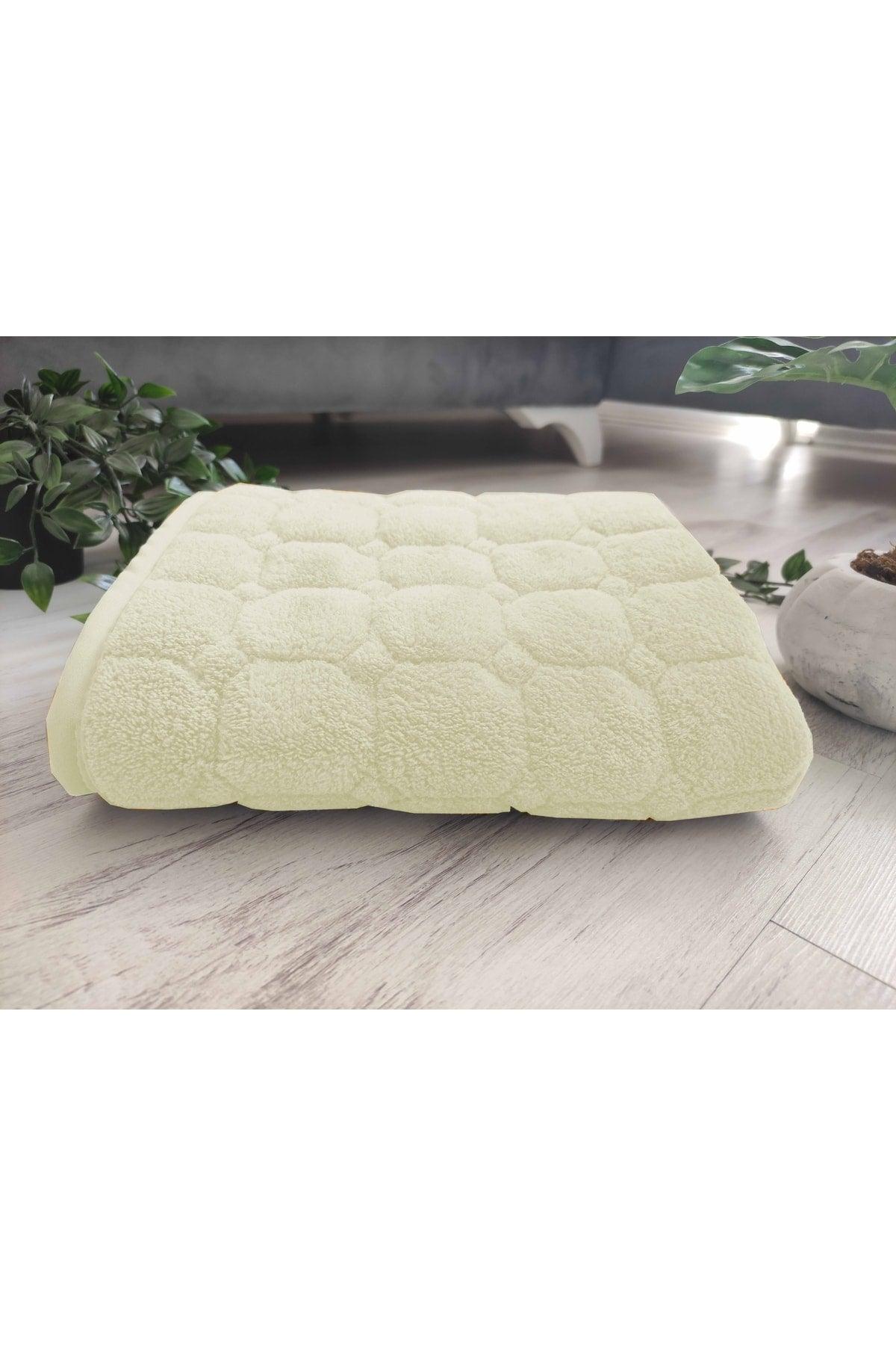 Bath Mat Non-Slip Base Water Absorbent Washable Triple (40x60)+(50x80)+(60x100) Cm Cream Bath Mat - Swordslife