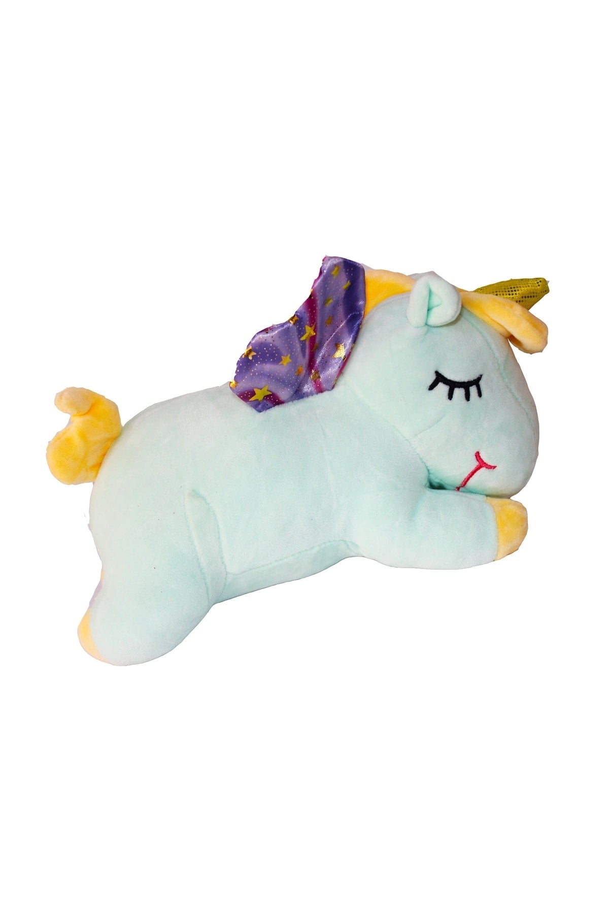 Imported Fabric Cute Star Wings Horned Unicorn Figure Plush Toy Play & Sleep Companion 28 Cm.