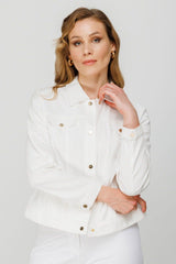 Women's Denim Coat 6382 Ecru - Swordslife