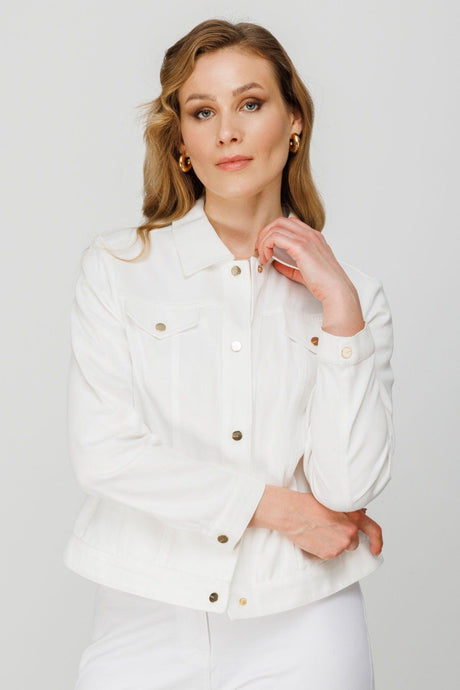 Women's Denim Coat 6382 Ecru - Swordslife