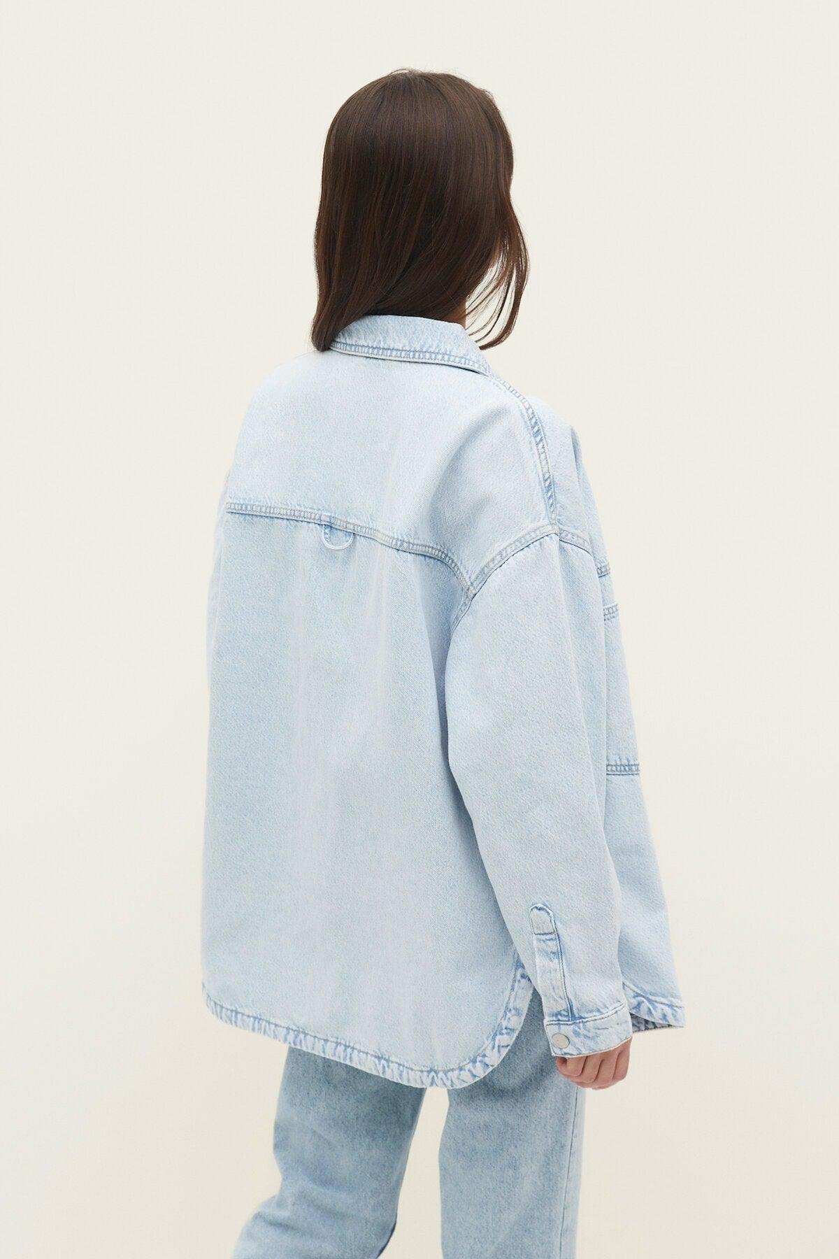 Oversize Denim Slim Jacket - Swordslife