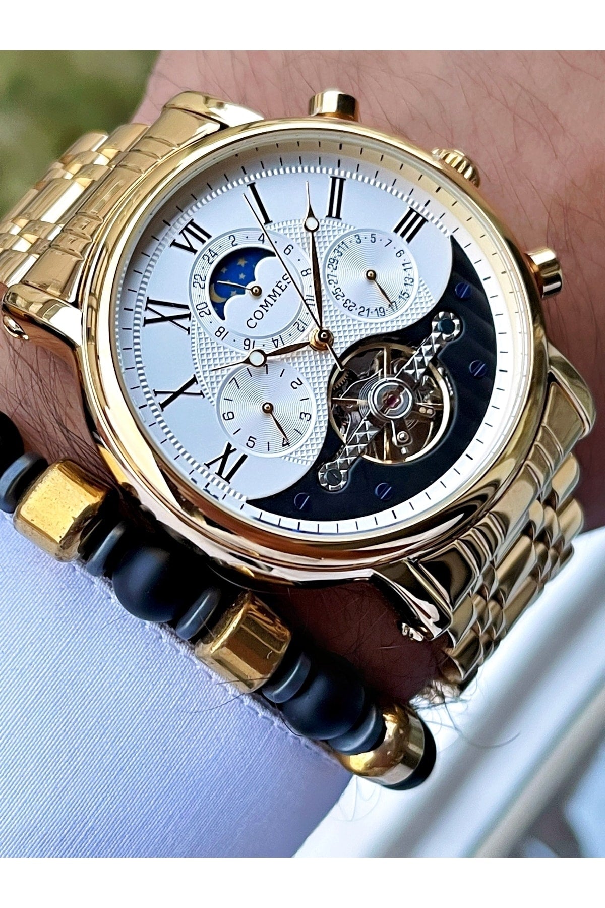 Time Automatic Movement Luxury Men'S Wristwatch