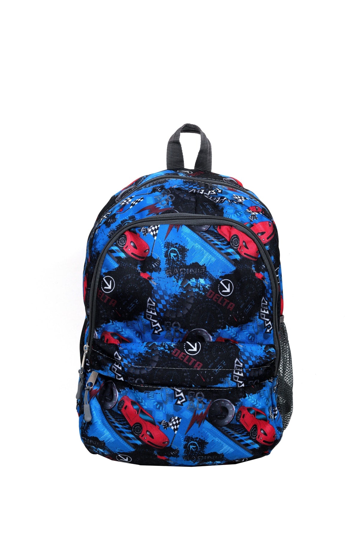 Car Patterned 3 Piece Primary School Bag