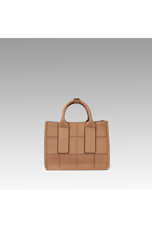Camel Embroidered Shoulder Bag