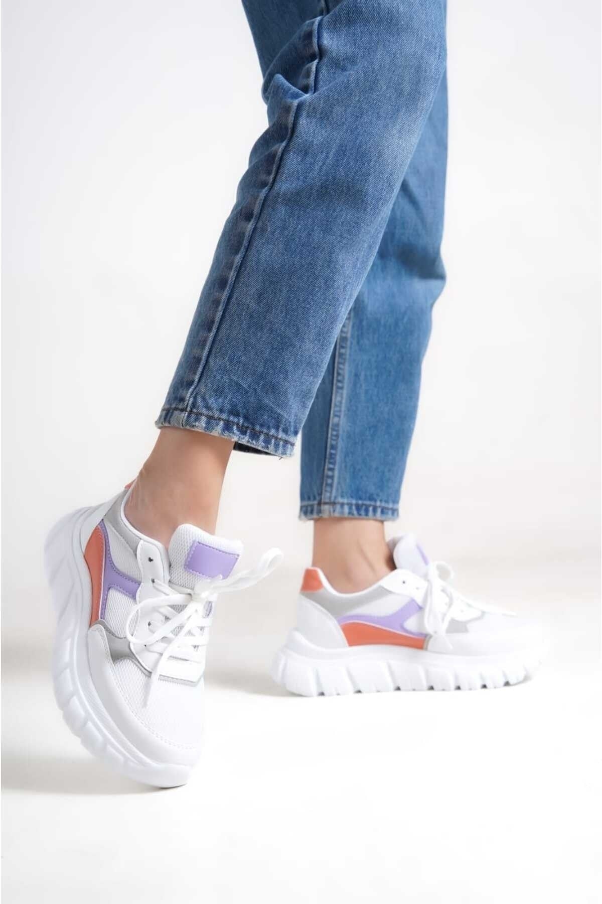 Women's Lace-Up Mesh Casual Sneaker Sneakers RM0474