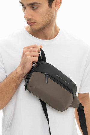 Benetton Men'S Waist Bag Khaki Bnt926