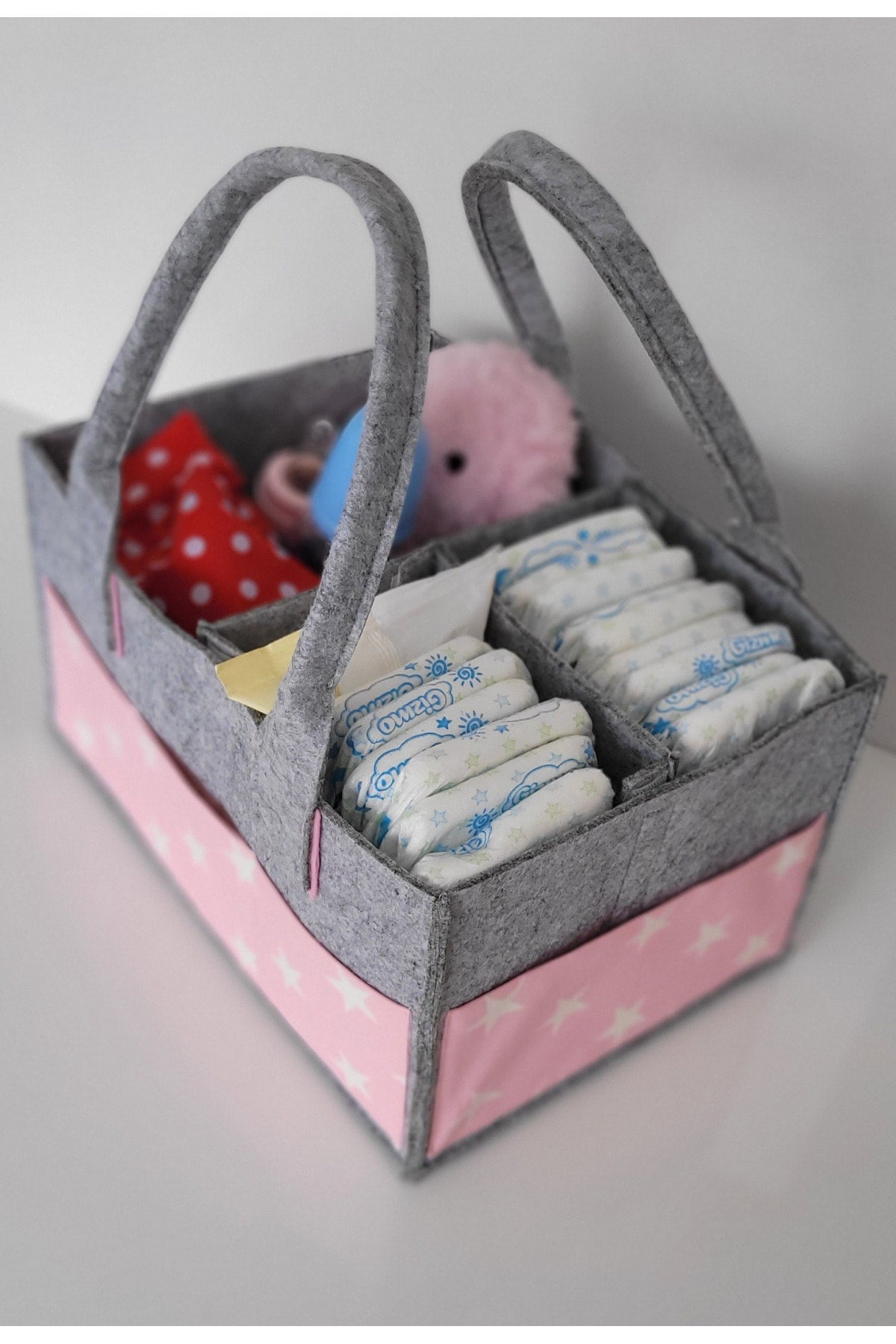 Handmade Multi-Purpose Felt Mother Baby Care And Organizer Bag Functional Organizer