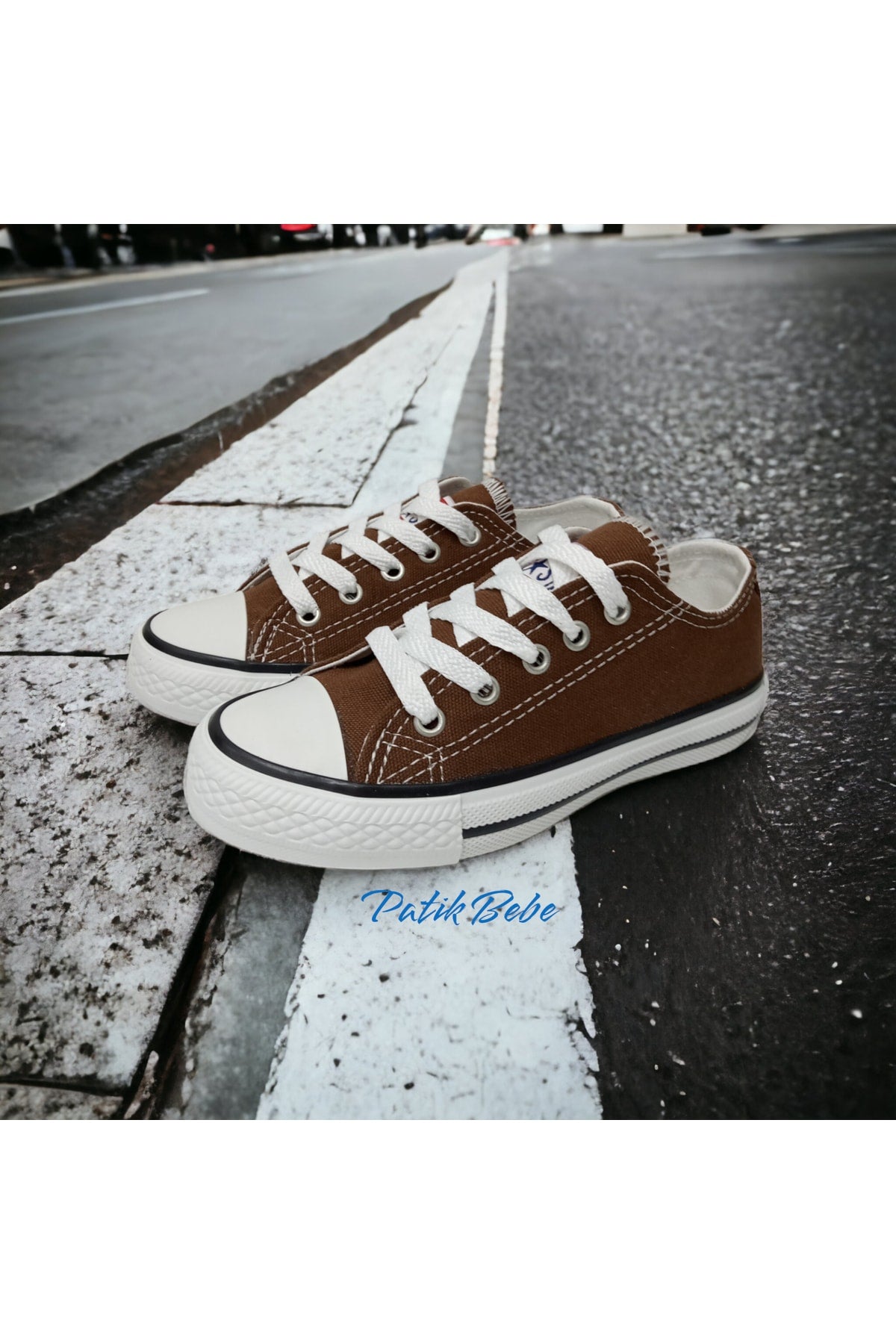 Brown Short Linen Convers Shoes