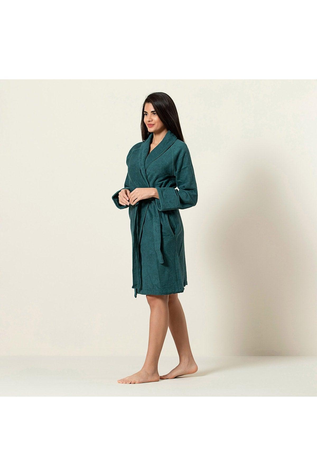 Solid Unisex Bathrobe Green - Swordslife