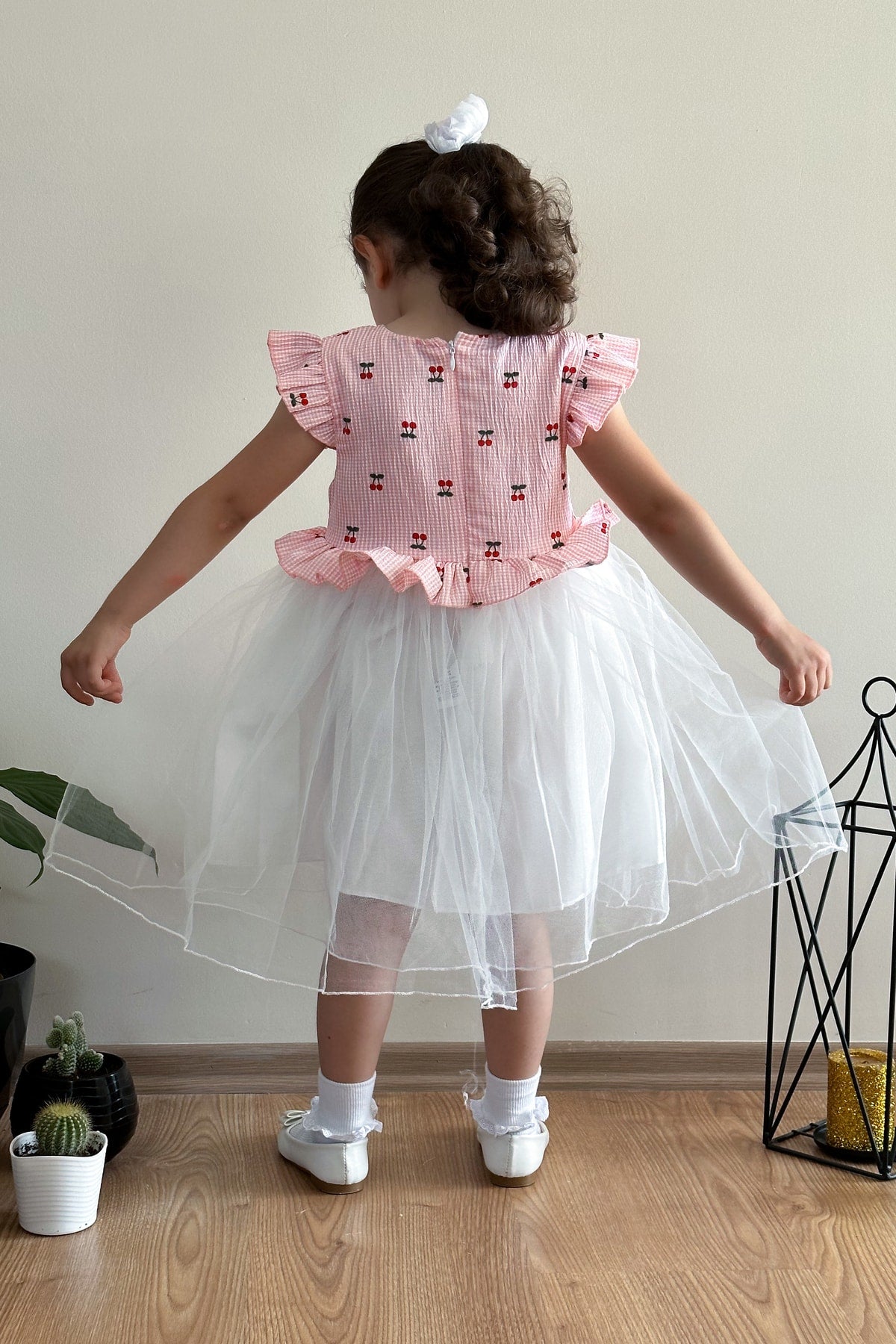 Baby Girl Girl Summer Dress Short Sleeve Tulle Tutu Lined Baby Suit Baby Clothing