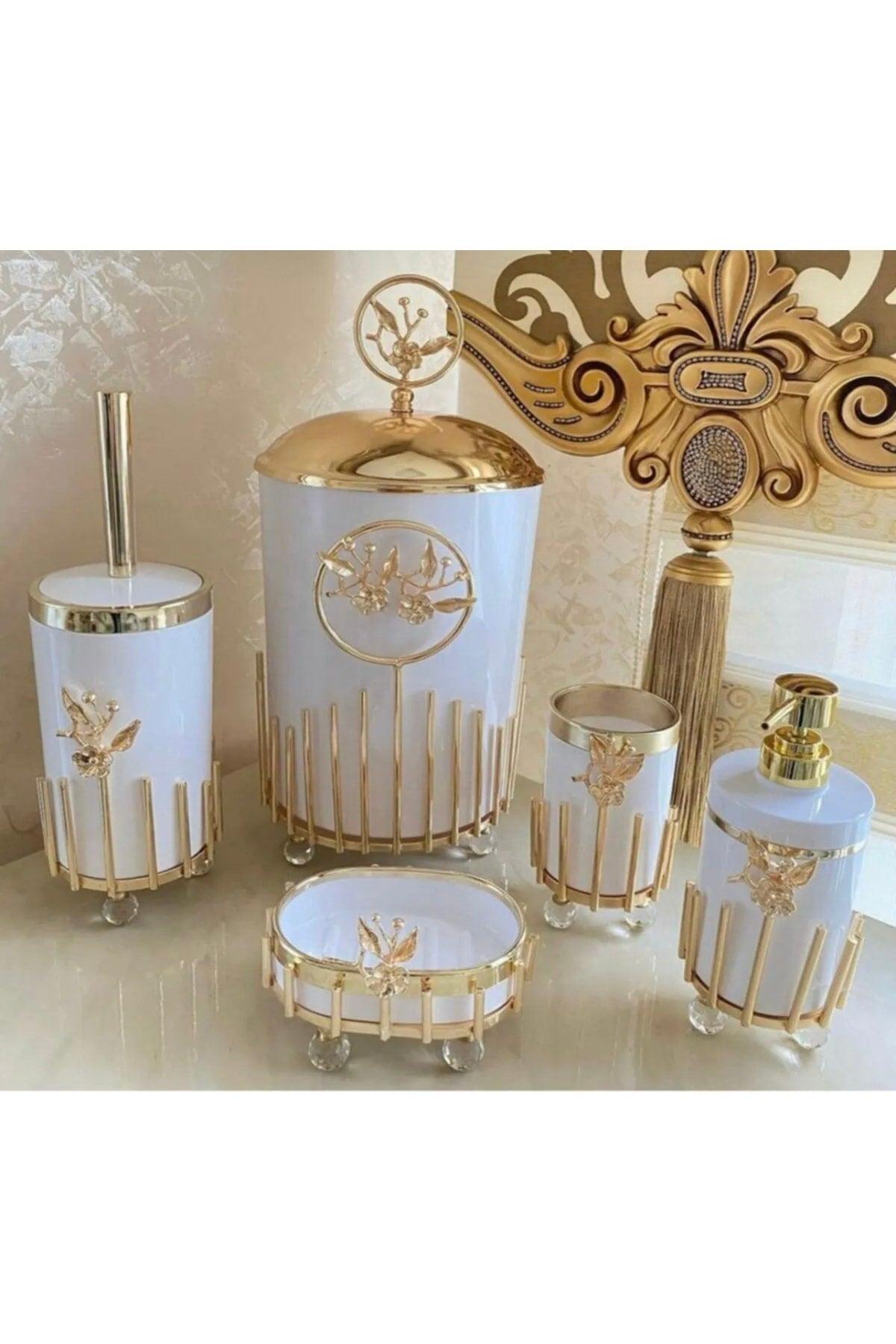 Japanese Rose Gold 5 Piece Bath Set - Swordslife