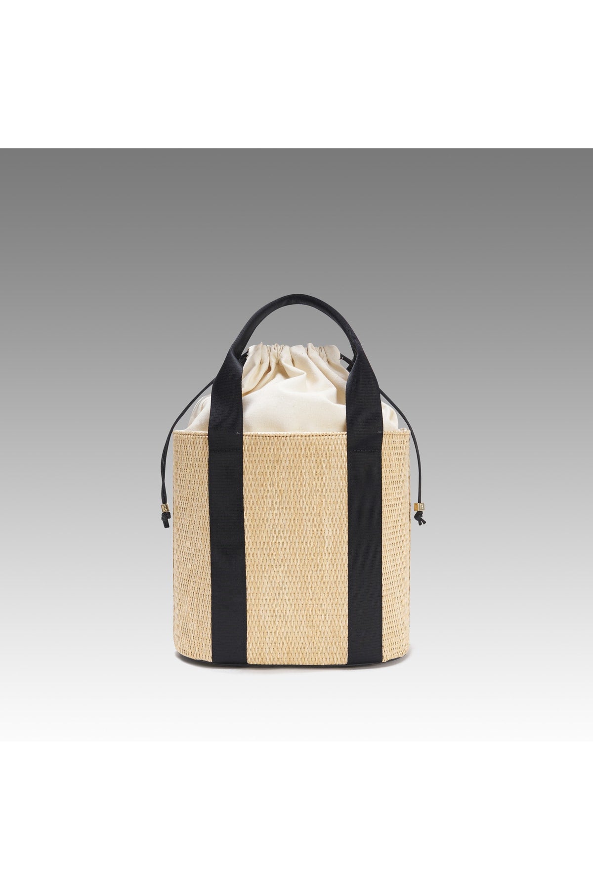 Raw Straw Bucket Hand Bag