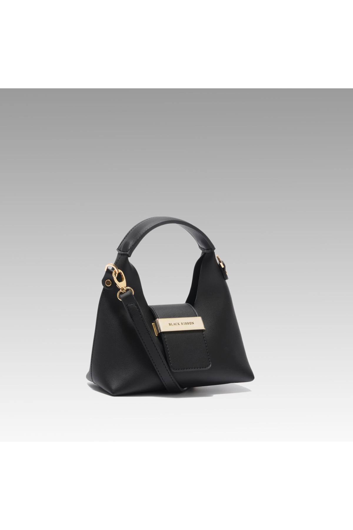 Black Accessory Detail Strap Mini Bag