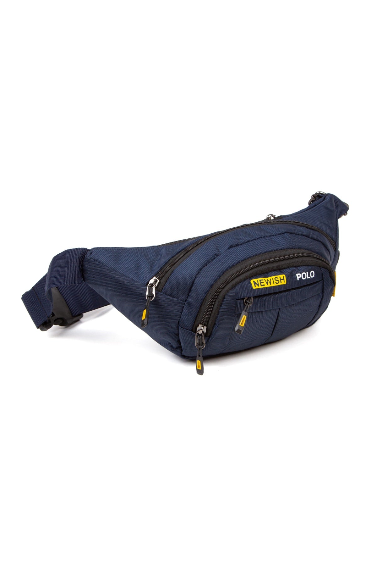 Unisex Impertex Fabric Headphone Outlet Waterproof Shoulder And Waist Bag Cross Strap Navy Blue