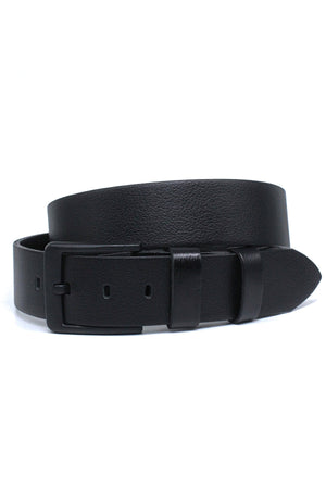 Pack Black - Black Buffalo Leather Men'S Denim Belt 4.5 Cm