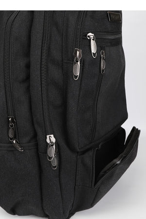 17 Inch Multi-Compartment Canvas Daily & Mountaineer Backpack With Laptop Compartment